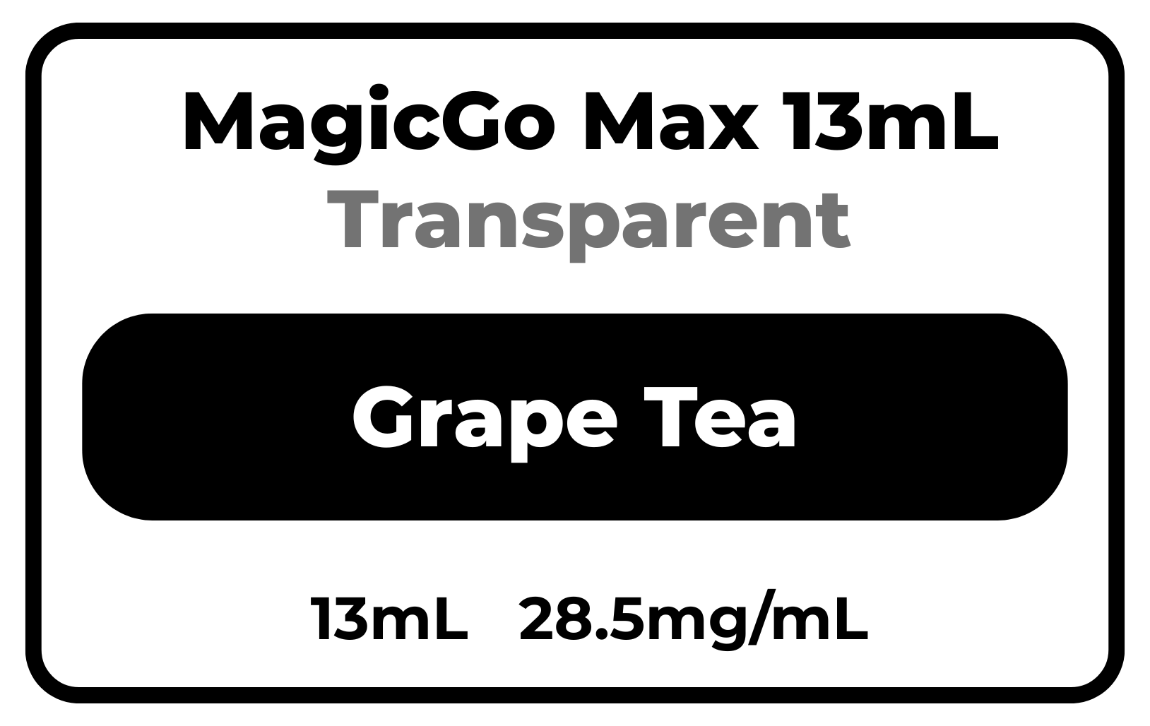 MagicGo MAX 13ml (Transparent) Grape Tea