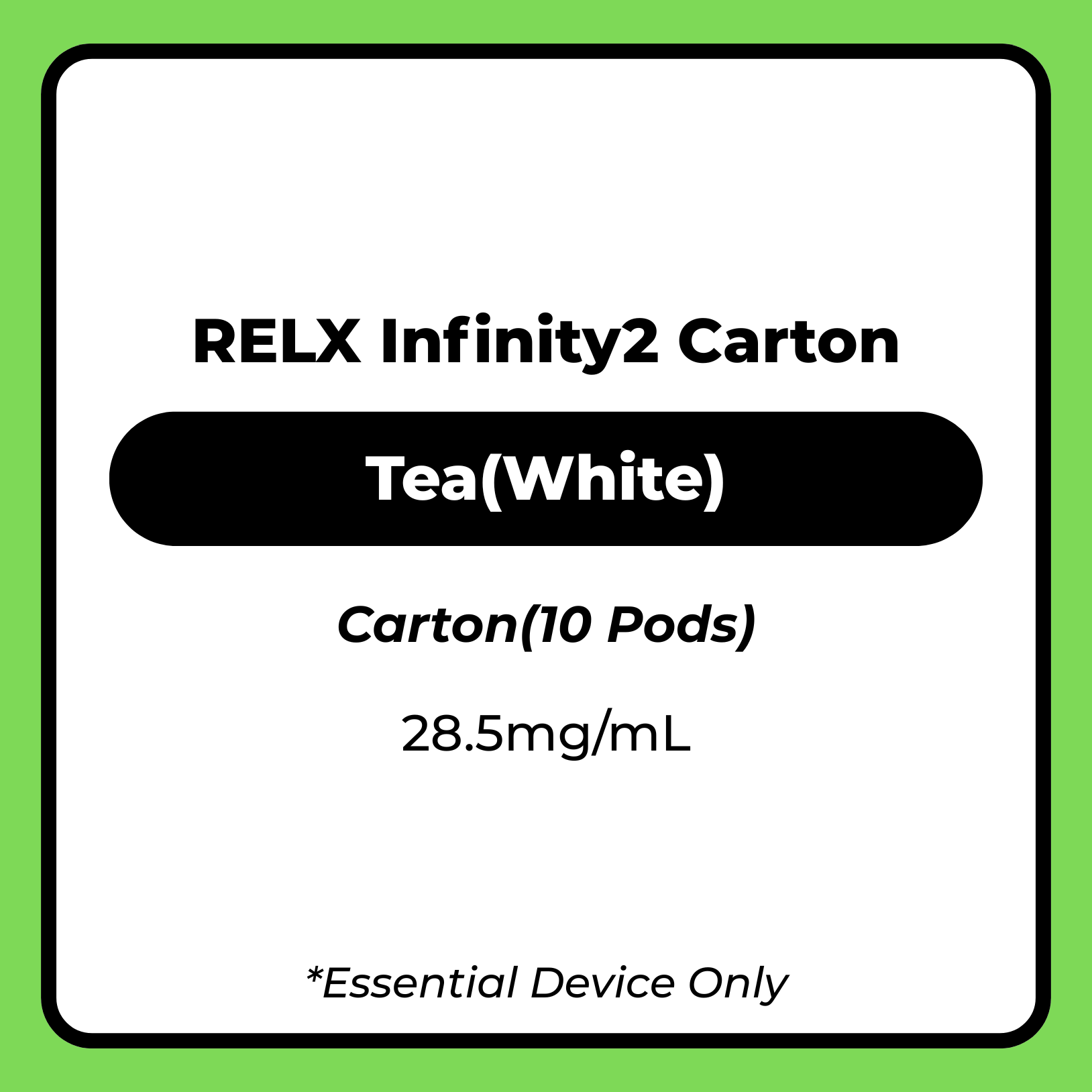 Pod Pro 2 CARTON Tea(White) 28.5mg/mL