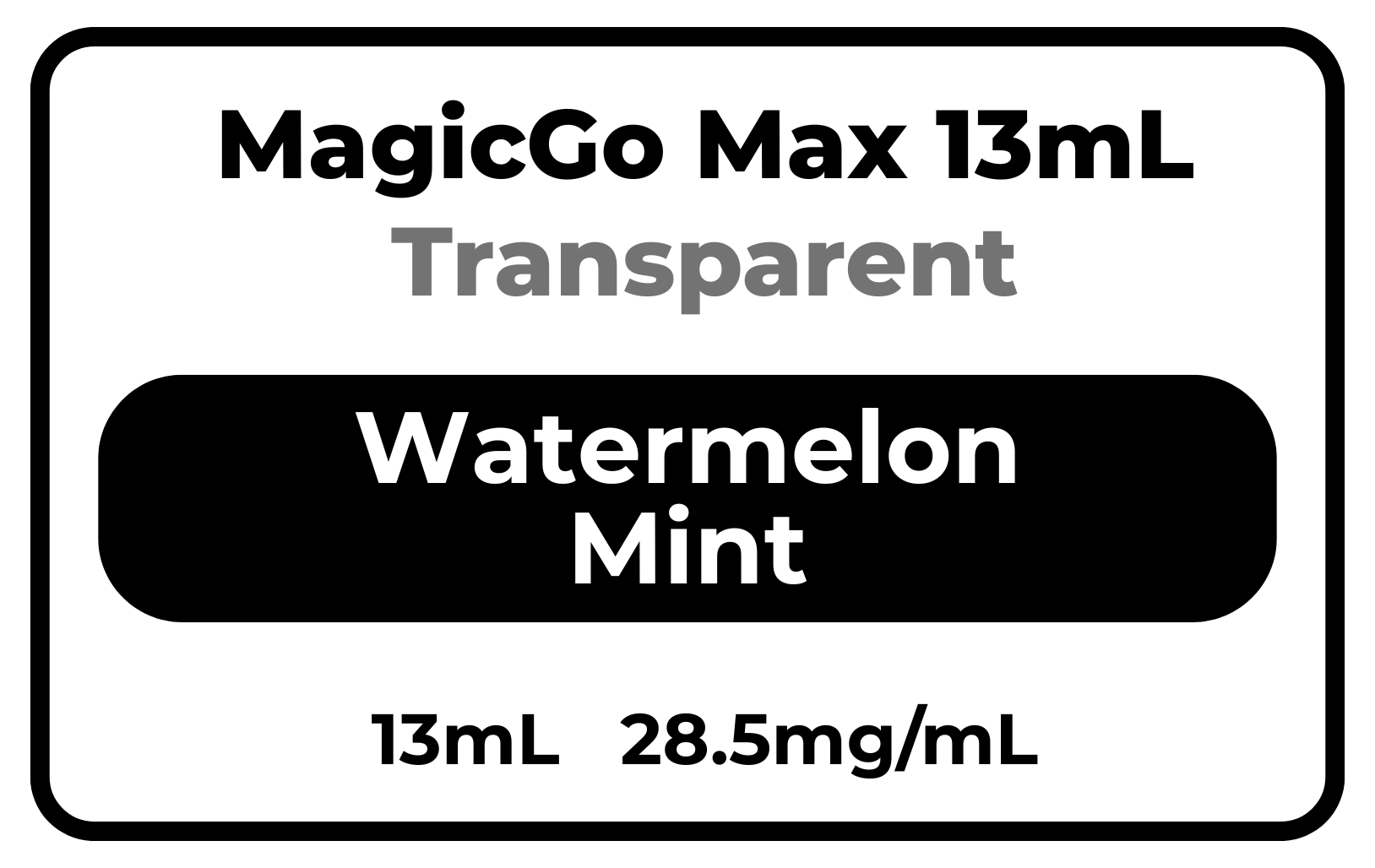 MagicGo MAX 13ml (Transparent) Watermelon Mint
