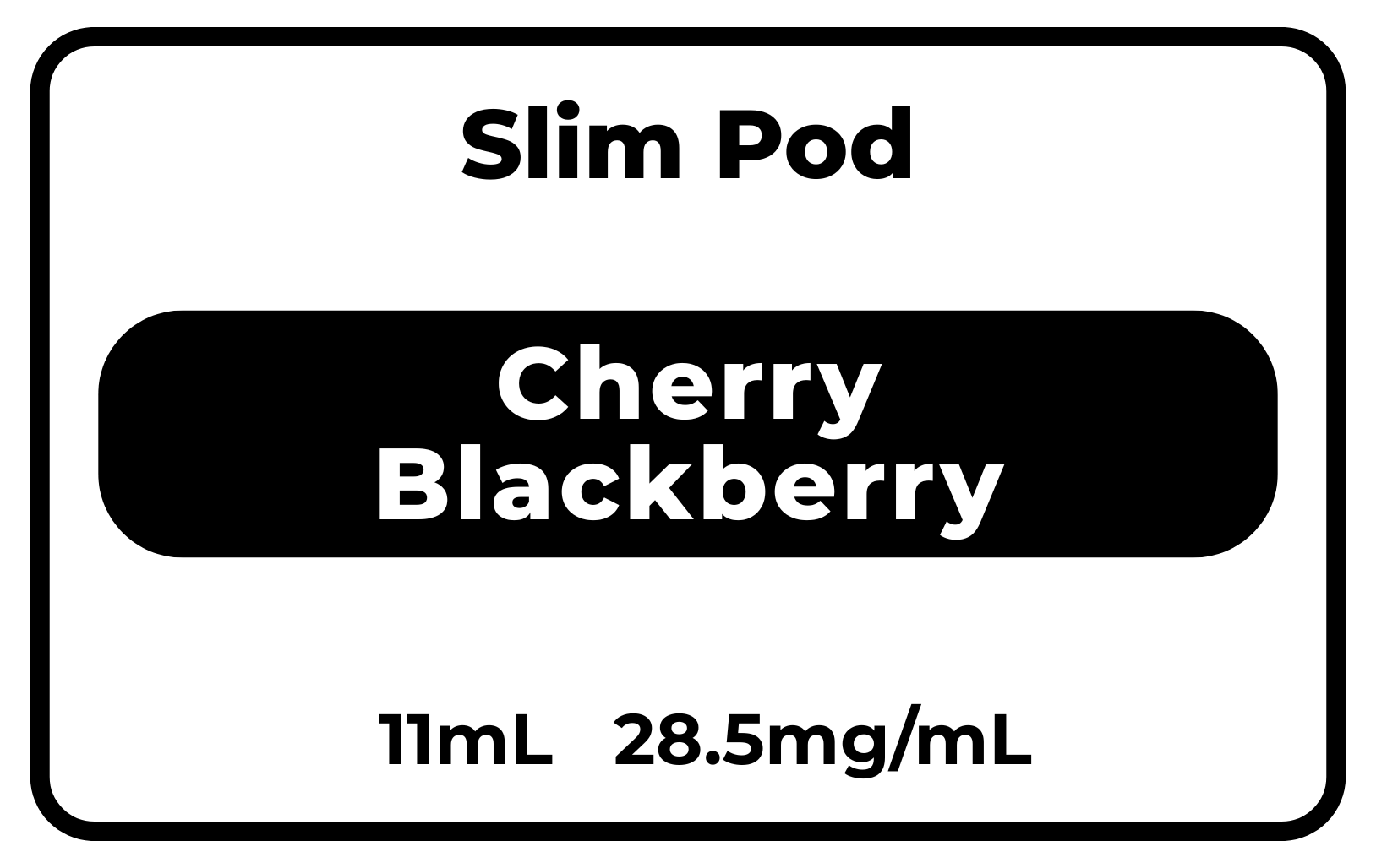 SLIM Pod Cherry Blackberry 28.5mg/mL