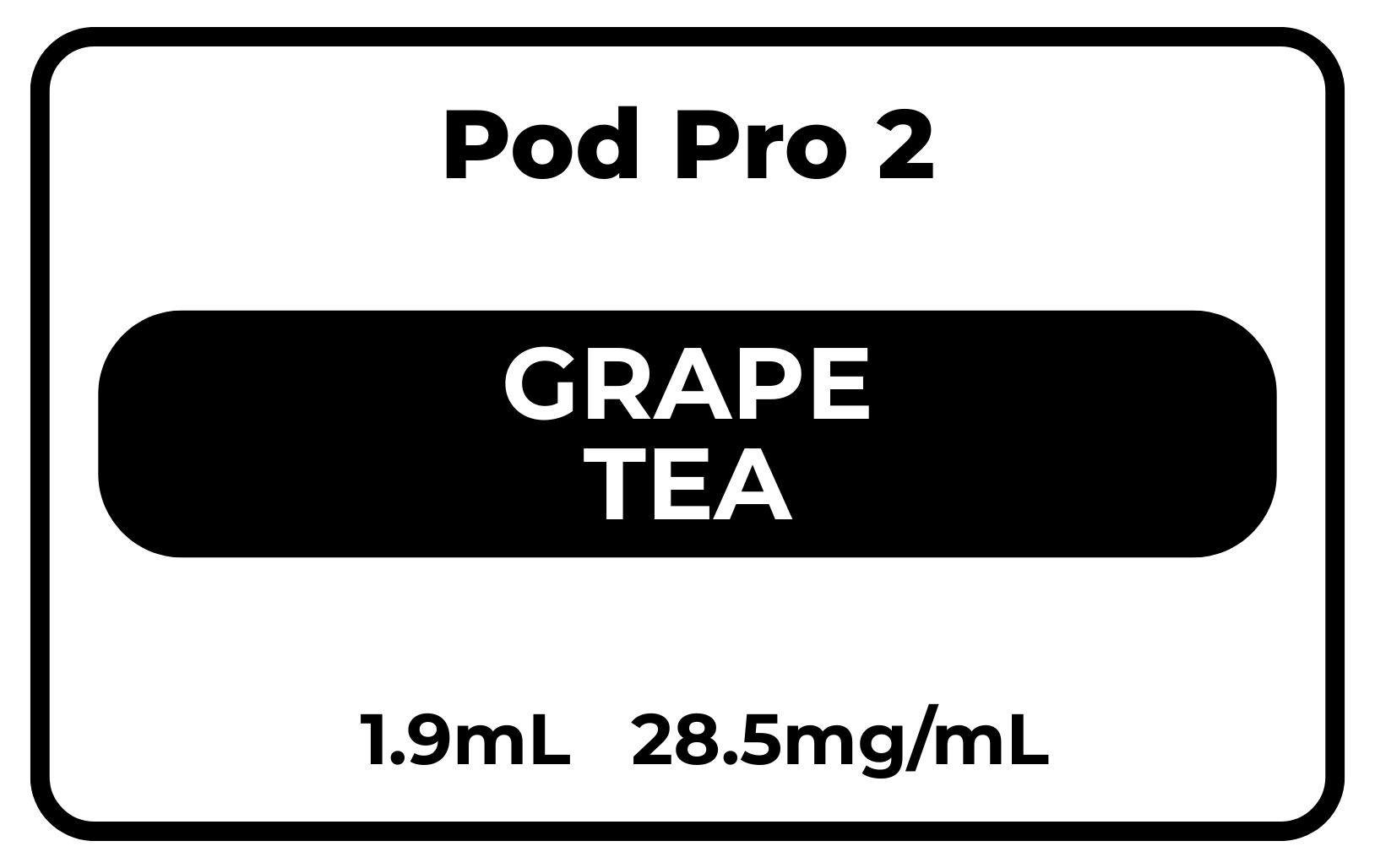 Pod Pro 2 Grape Tea(New) 28.5mg/mL