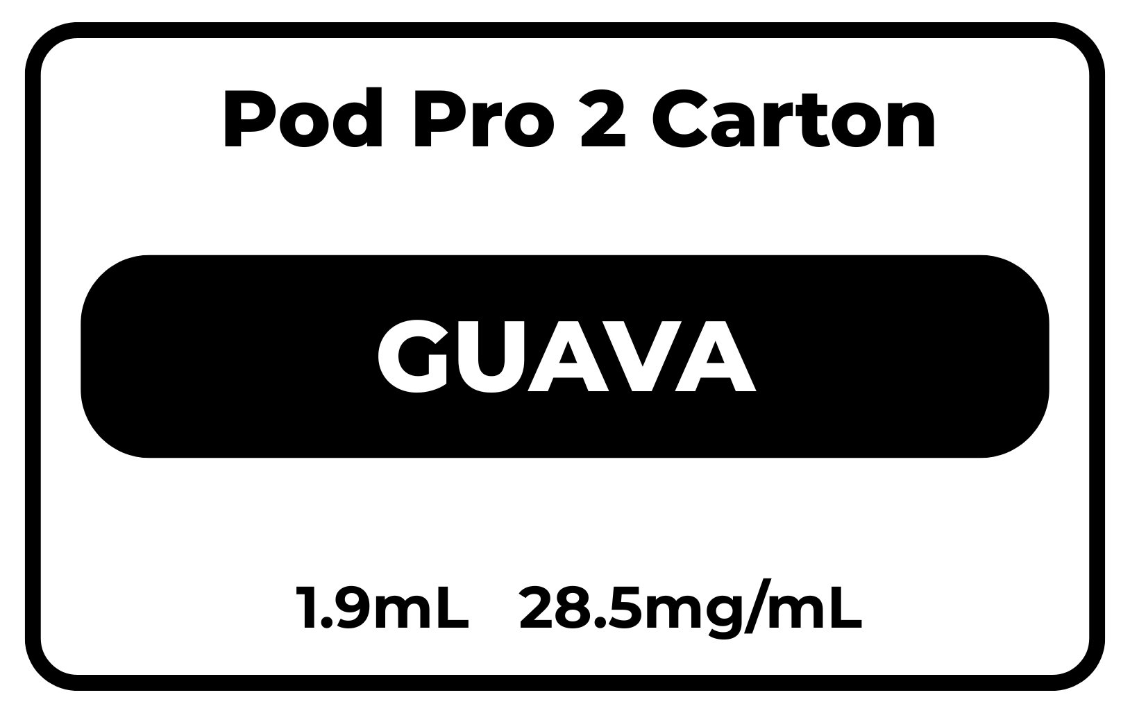 Pod Pro 2 CARTON Guava 28.5mg/mL