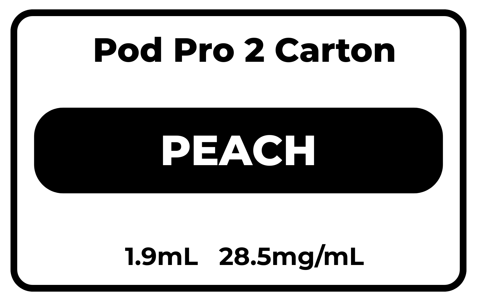 Pod Pro 2 CARTON Peach 28.5mg/mL