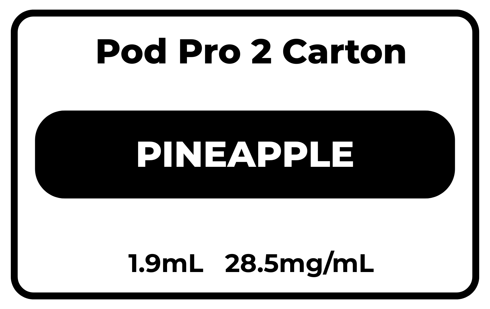 Pod Pro 2 CARTON Pineapple 28.5mg/mL