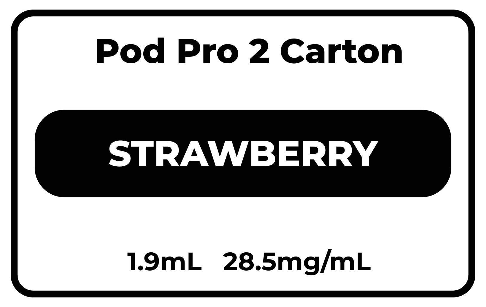 Pod Pro 2 CARTON Strawberry 28.5mg/mL