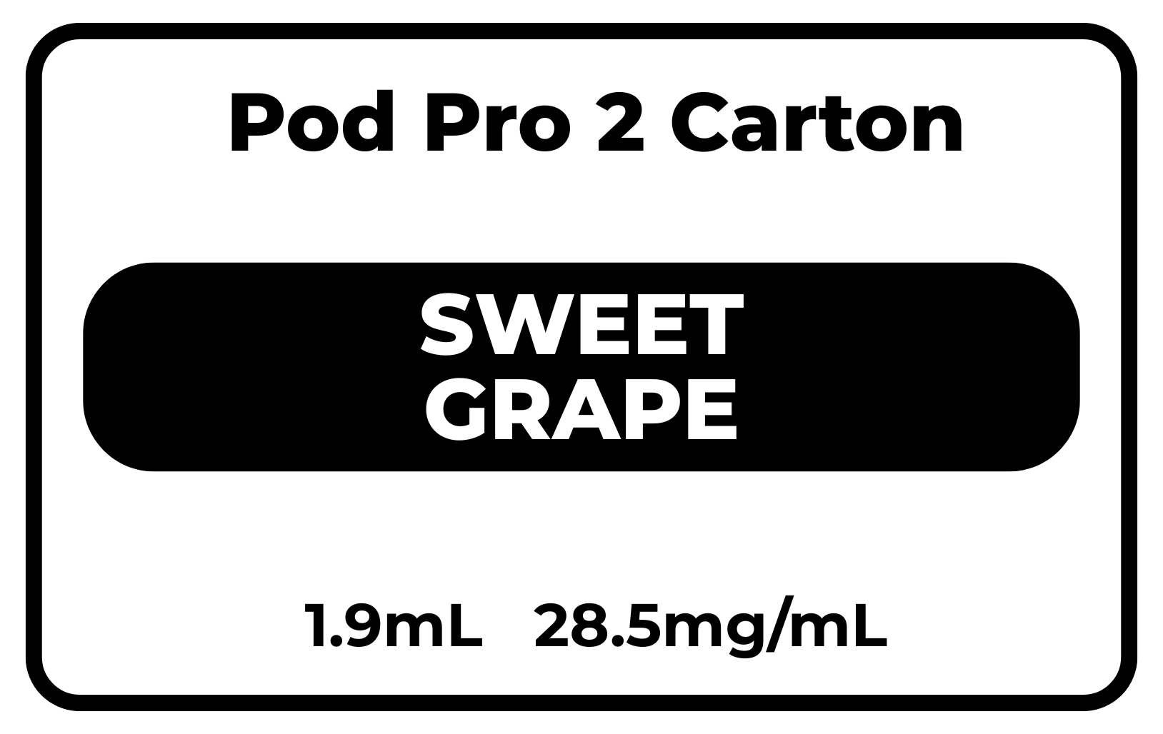 Pod Pro 2 CARTON Sweet Grape 28.5mg/mL