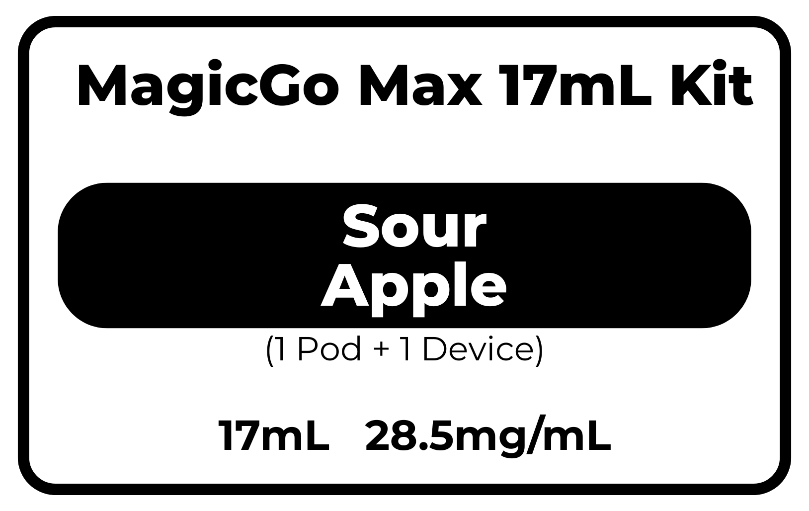 MagicGo Max 17mL 西瓜桃子 28.5mg/mL