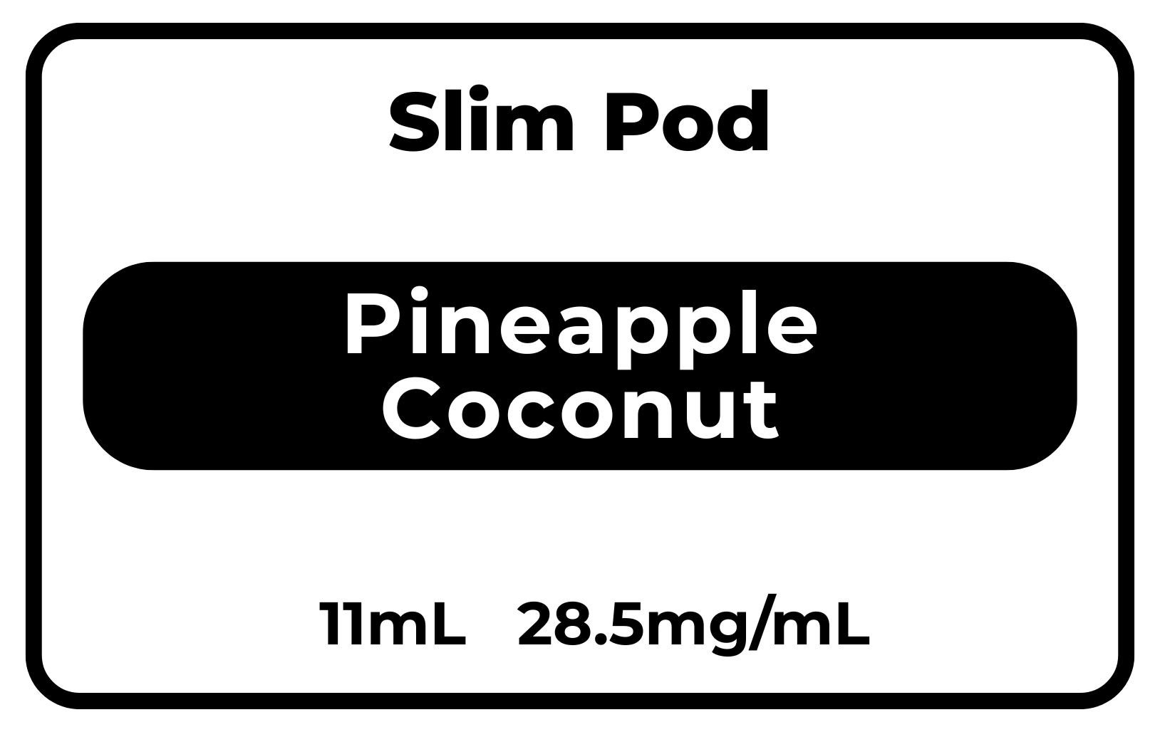SLIM Pod Pineapple Coconut 28.5mg/mL