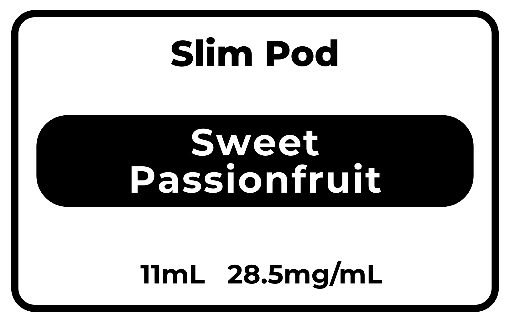 SLIM Pod Sweet Passionfruit 28.5mg/mL