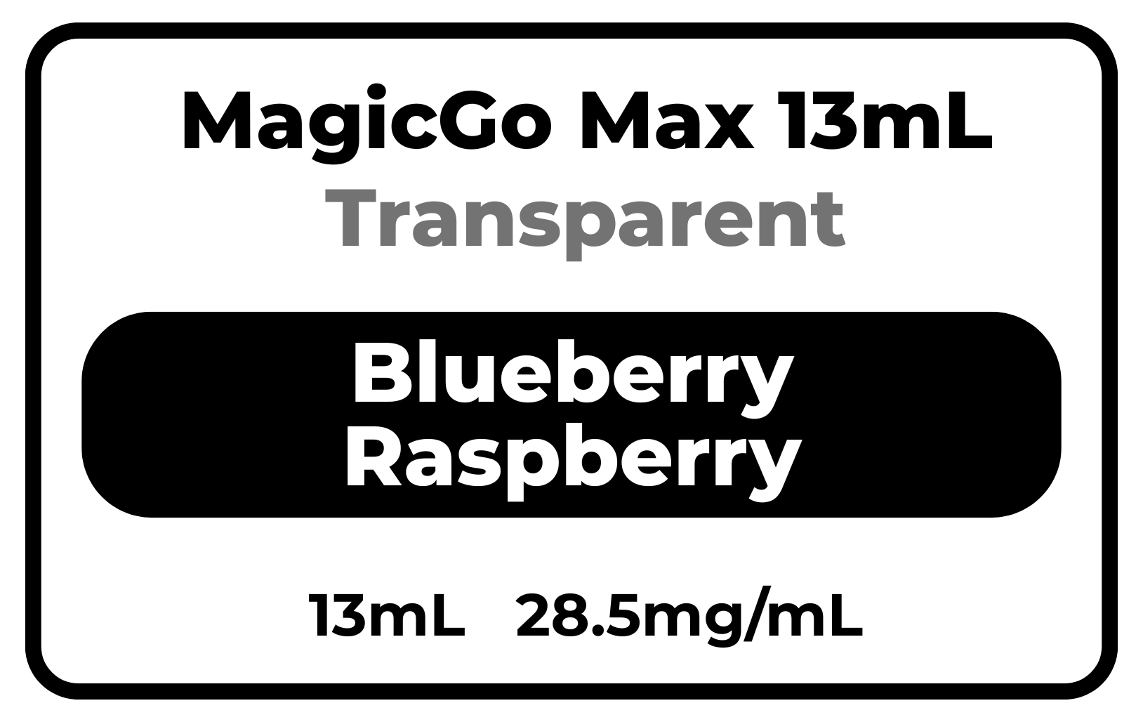 MagicGo MAX 13ml (Transparent) Blueberry Raspberry