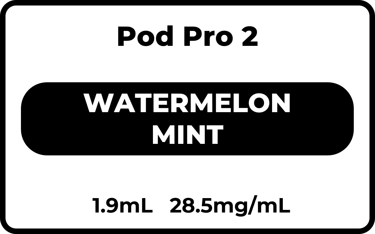 Pod Pro 2 Watermelon Mint 28.5mg/mL (NEW)