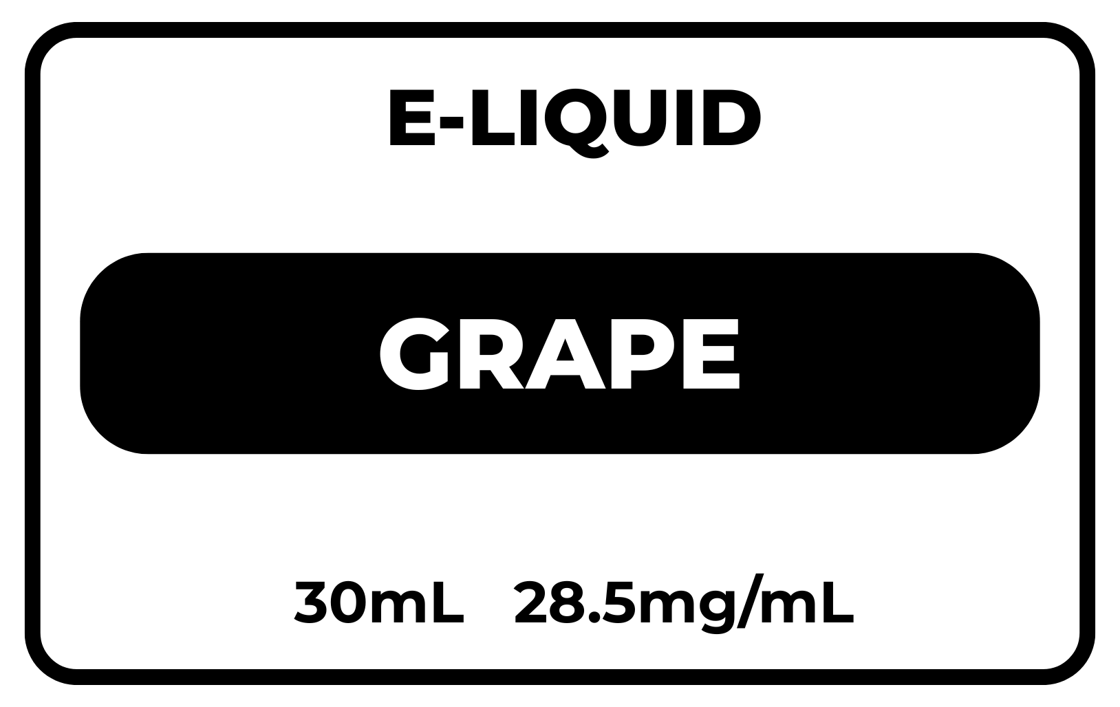 E-Liquid Grape 28.5mg/mL