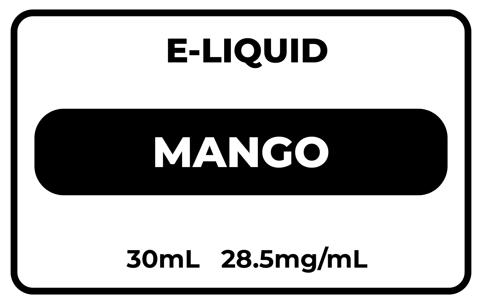 E-Liquid Mango 28.5mg/mL