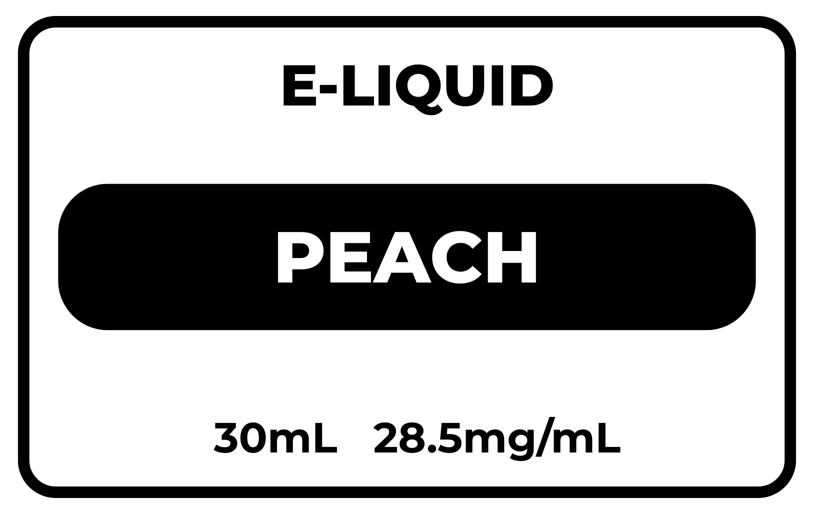 E-Liquid Peach 28.5mg/mL