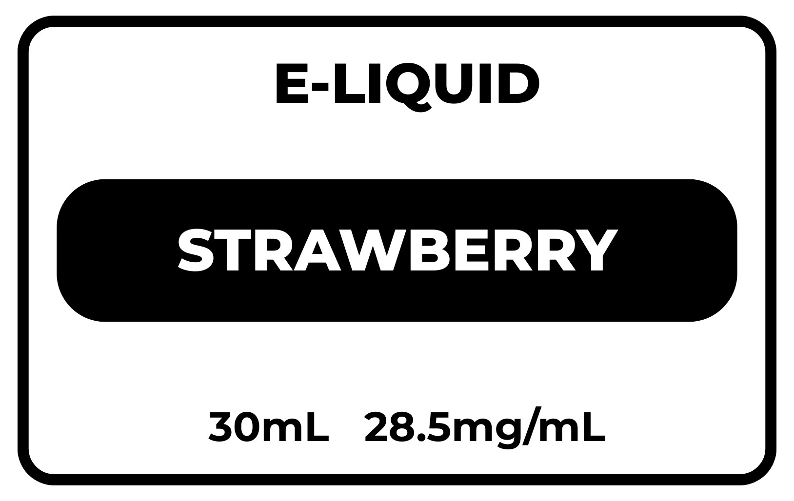 E-Liquid Strawberry 28.5mg/mL