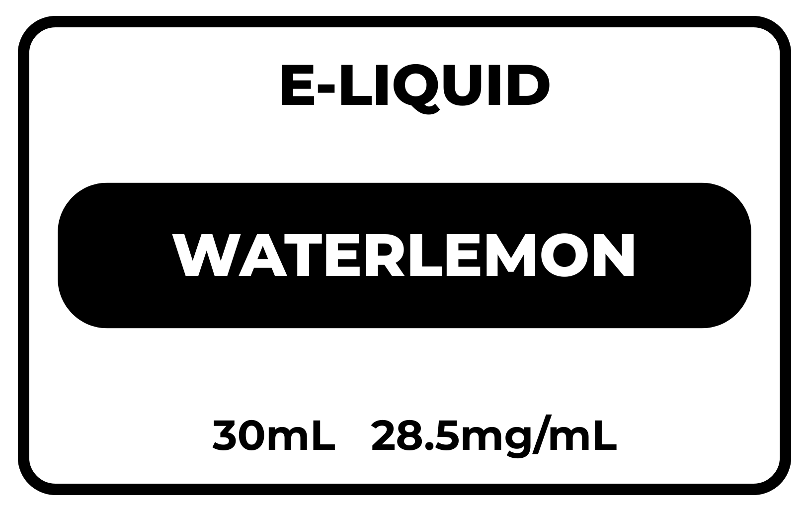 E-Liquid Watermelon 28.5mg/mL