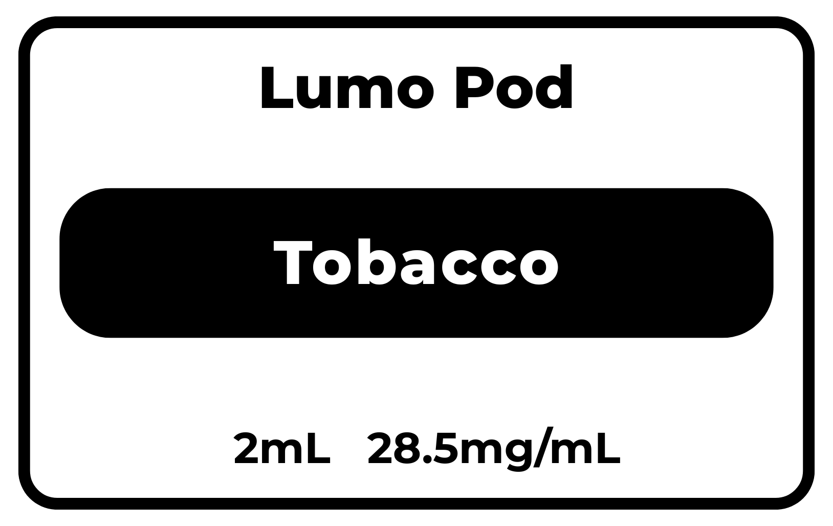Lumo Tobacco Pods 28.5mg/mL