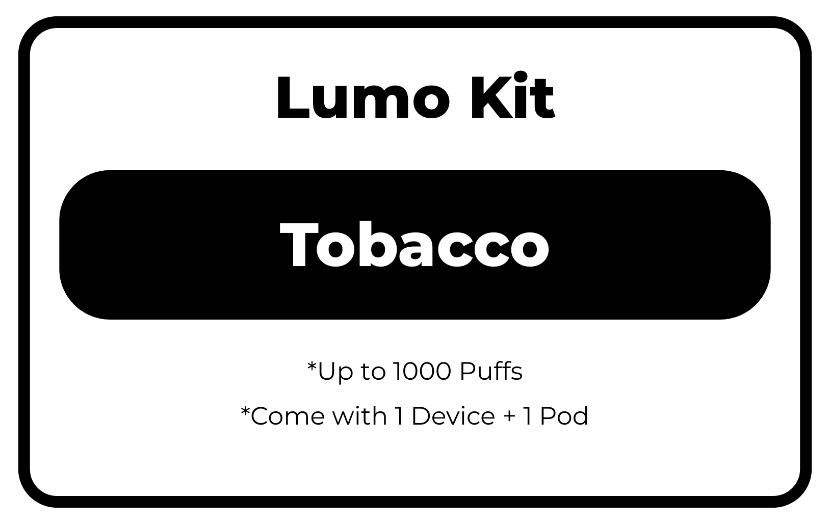 Lumo Kit Tobacco-28.5mg/mL