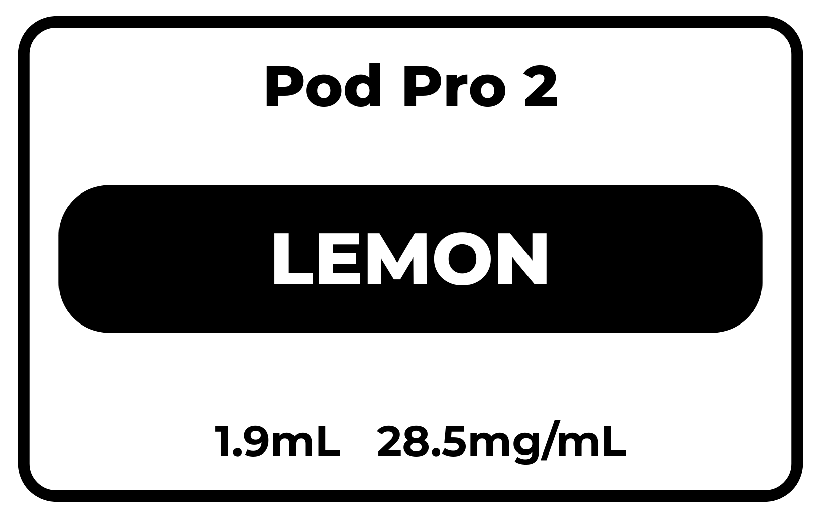 Pod Pro 2 Lemon 28.5mg/mL