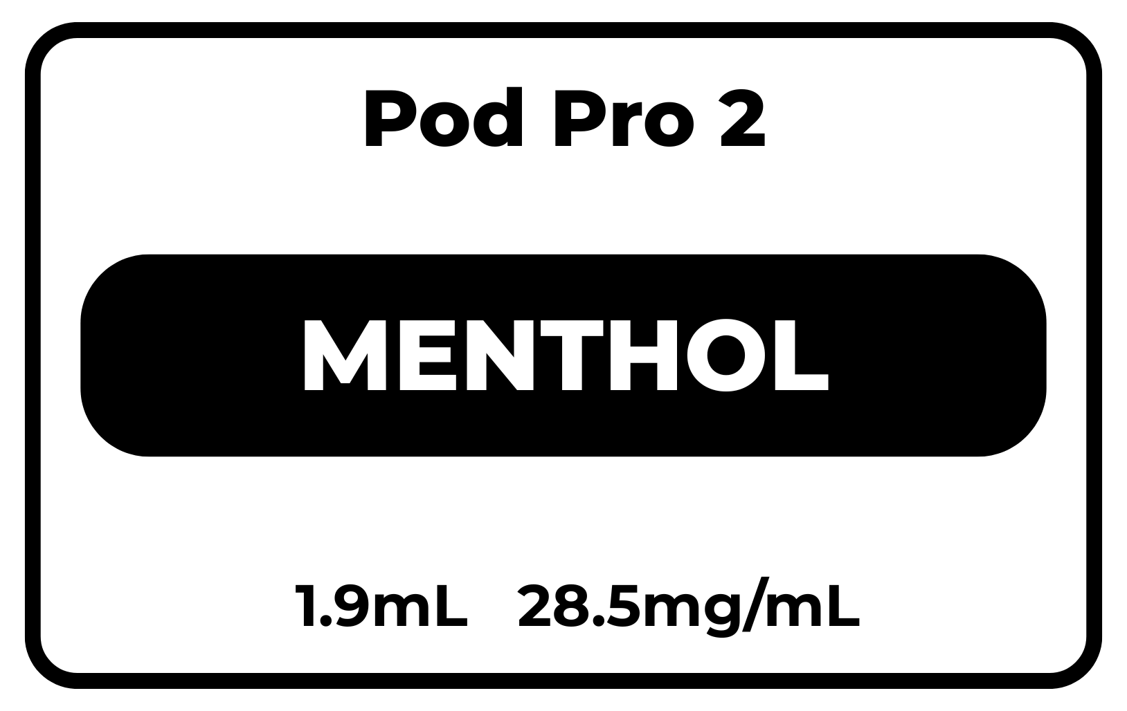 Pod Pro 2 Menthol 28.5mg/mL