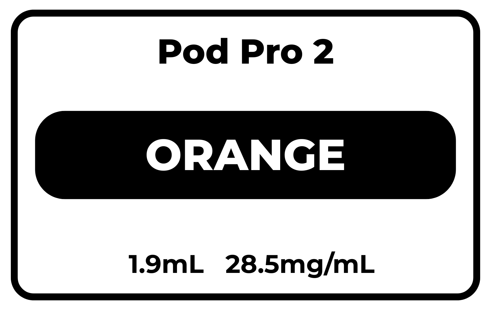 Pod Pro 2 Orange 28.5mg/mL