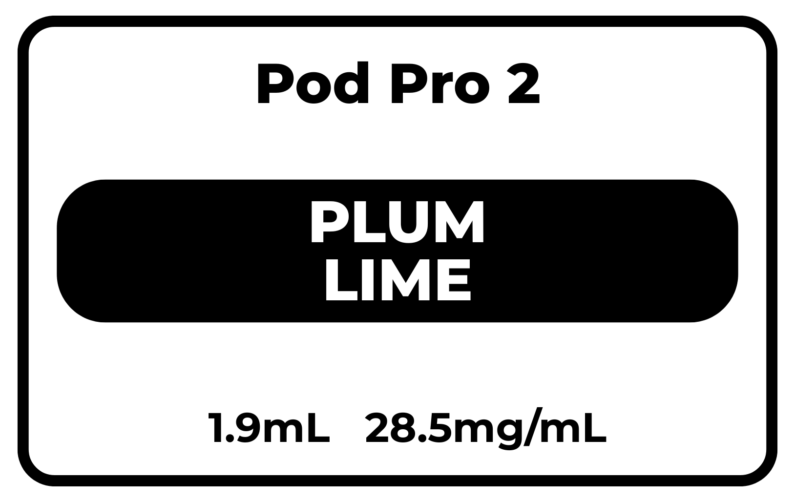 Pod Pro 2 Plum Lime 28.5mg/mL