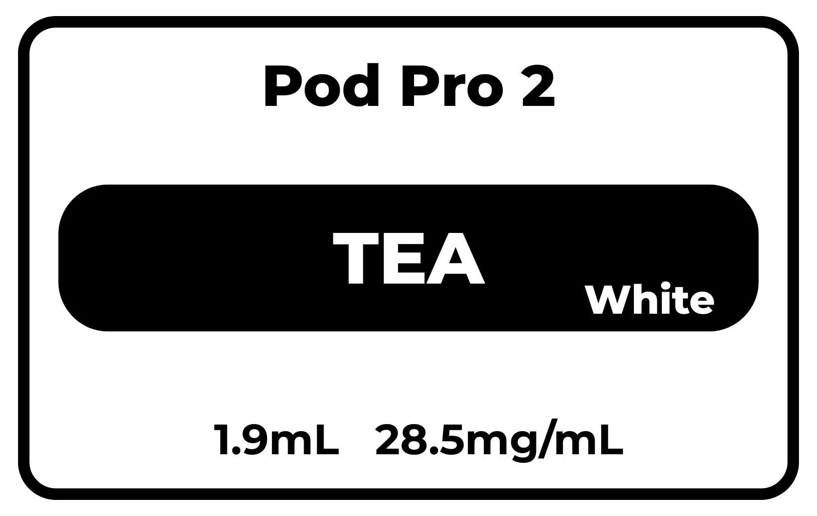Pod Pro 2 Tea(White) 28.5mg/mL