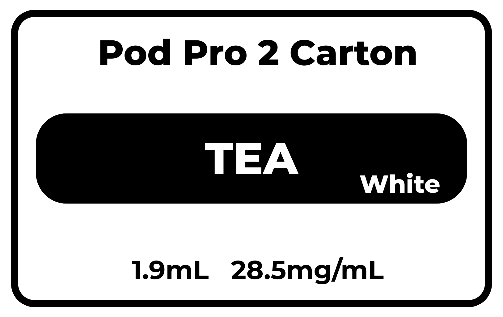 Pod Pro 2 CARTON Tea(White) 28.5mg/mL