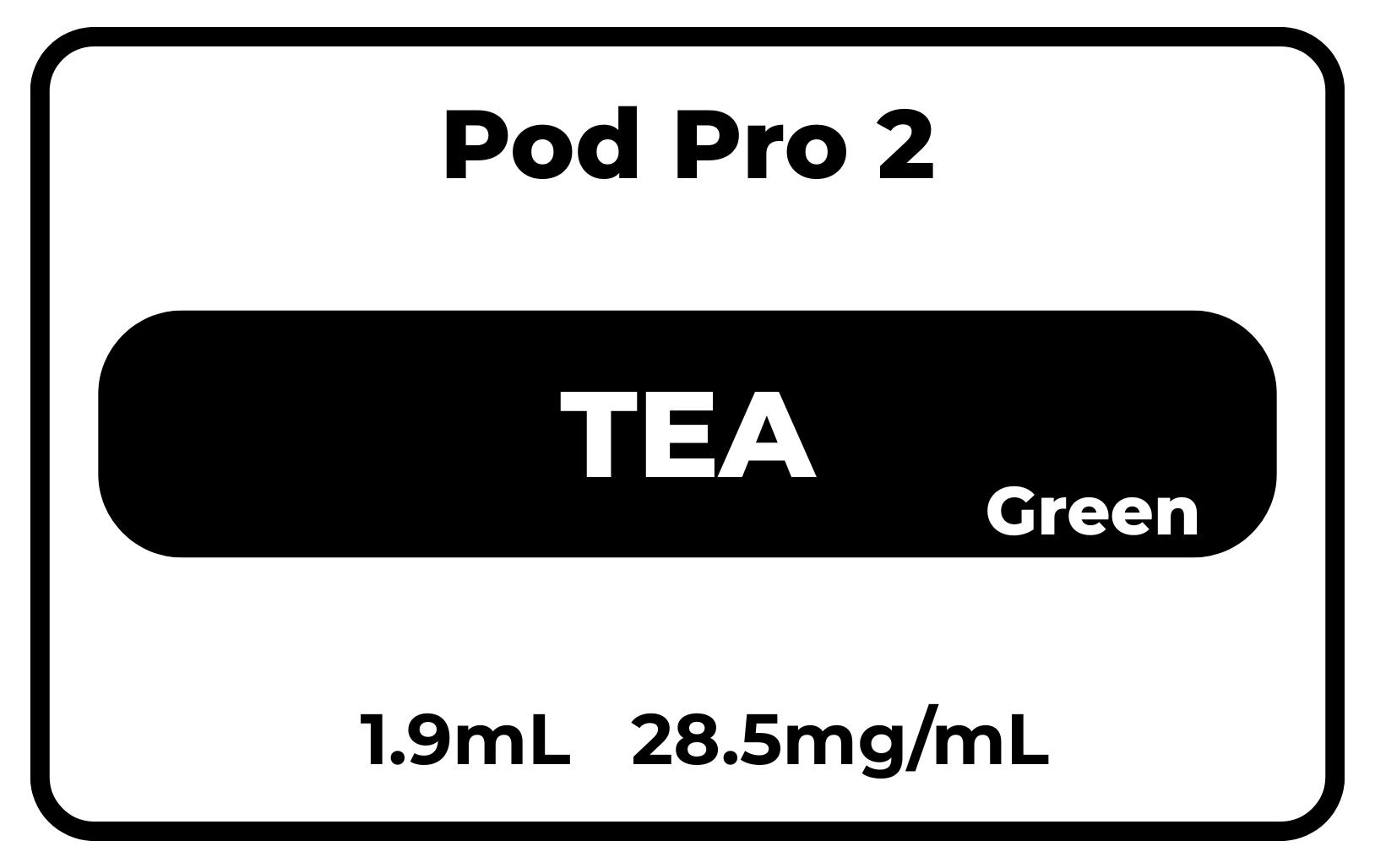 Pod Pro 2 Tea (Green) 28.5mg/mL