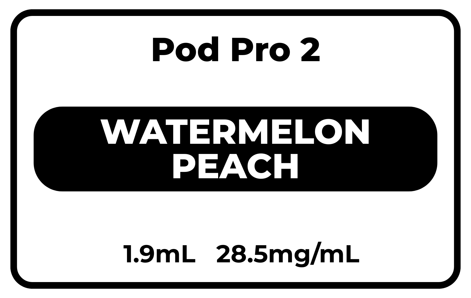 Pod Pro 2 Watermelon Peach 28.5mg/mL
