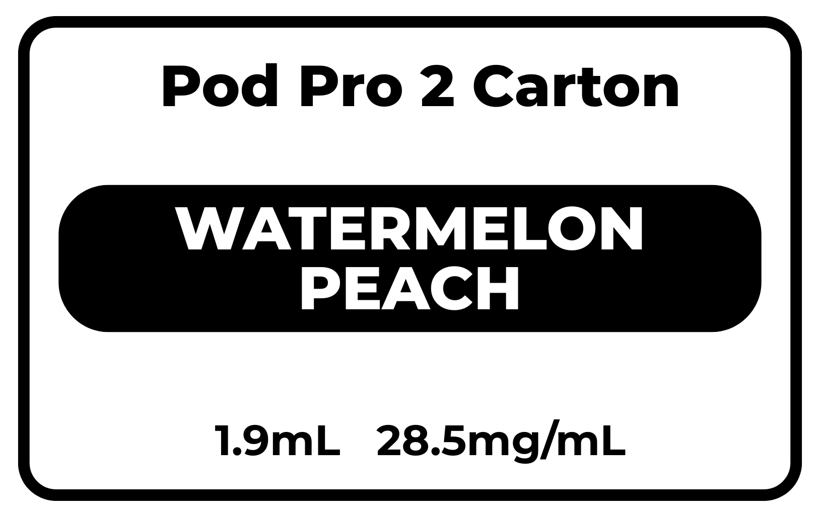 Pod Pro 2 CARTON Watermelon Peach 28.5mg/mL