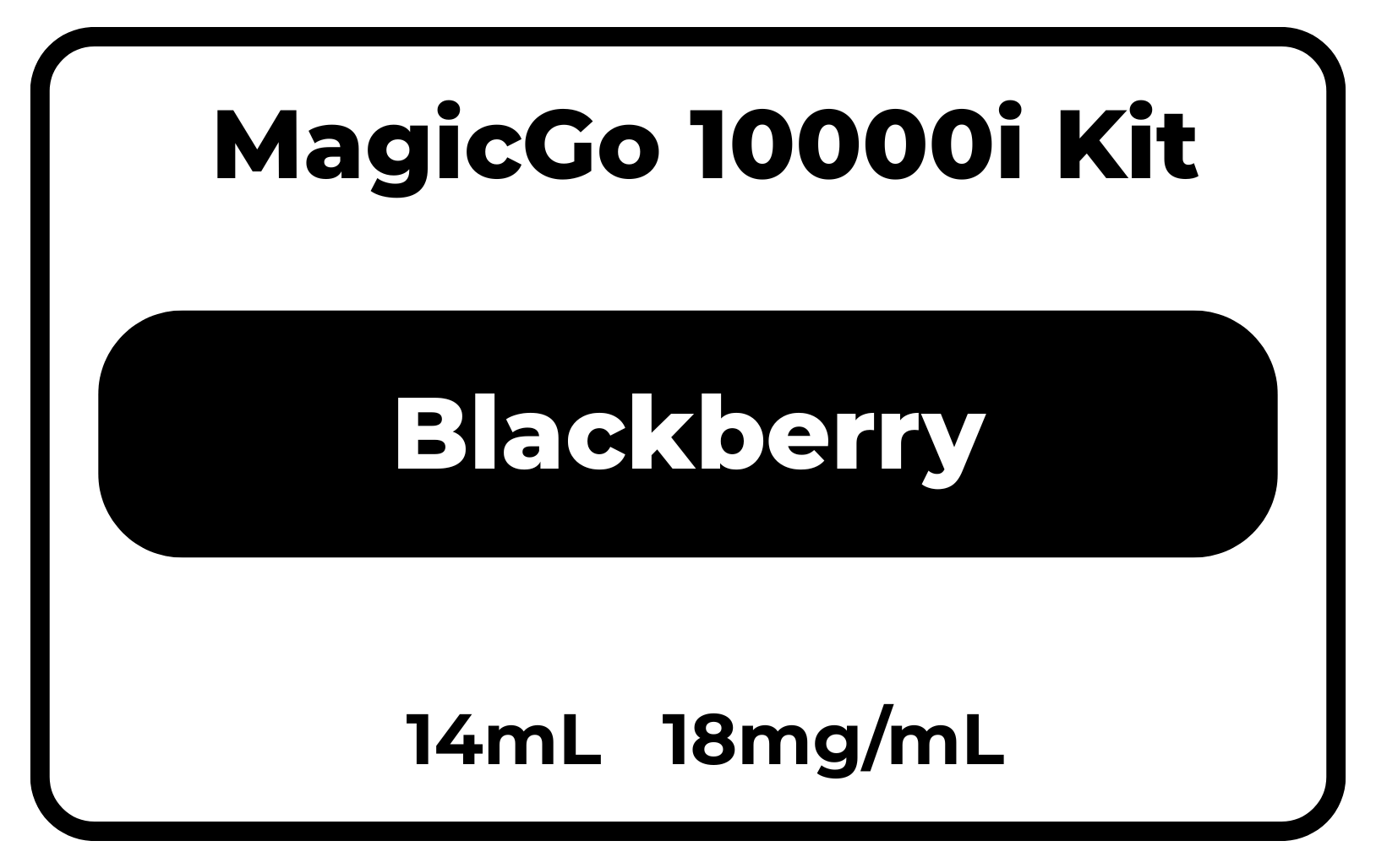 MagicGo 10000i Kit Blackberry 18mg/mL