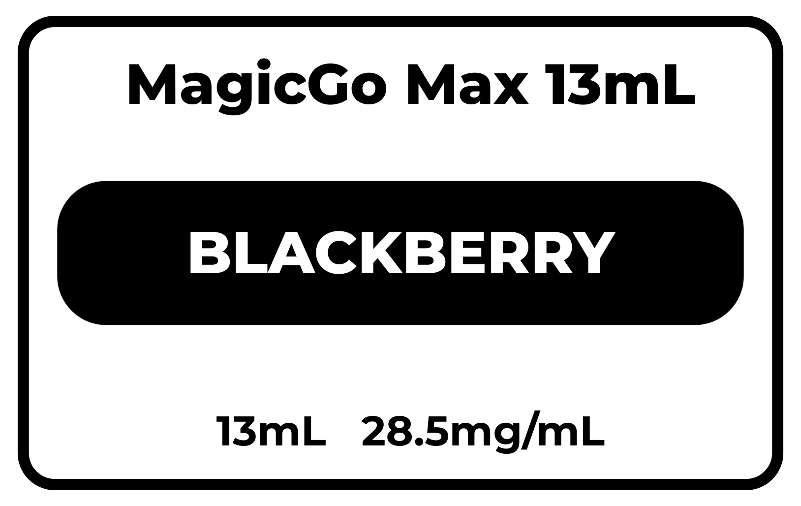 MagicGo MAX 13mL Blackberry 28.5mg/mL
