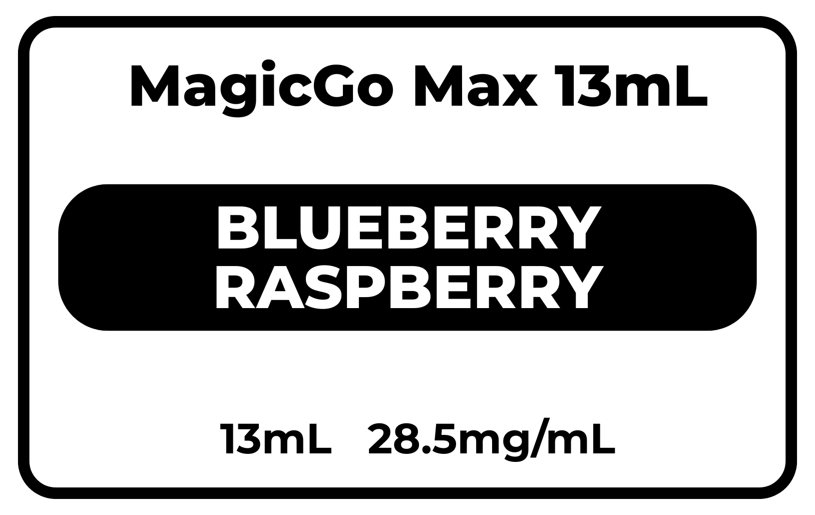 MagicGo MAX 13mL Blueberry Raspberry 28.5mg/mL