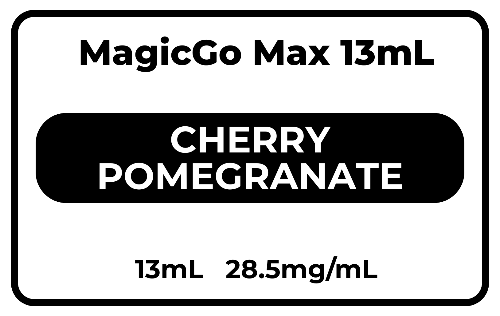 MagicGo MAX 13mL Cherry Pomegranate 28.5mg/mL