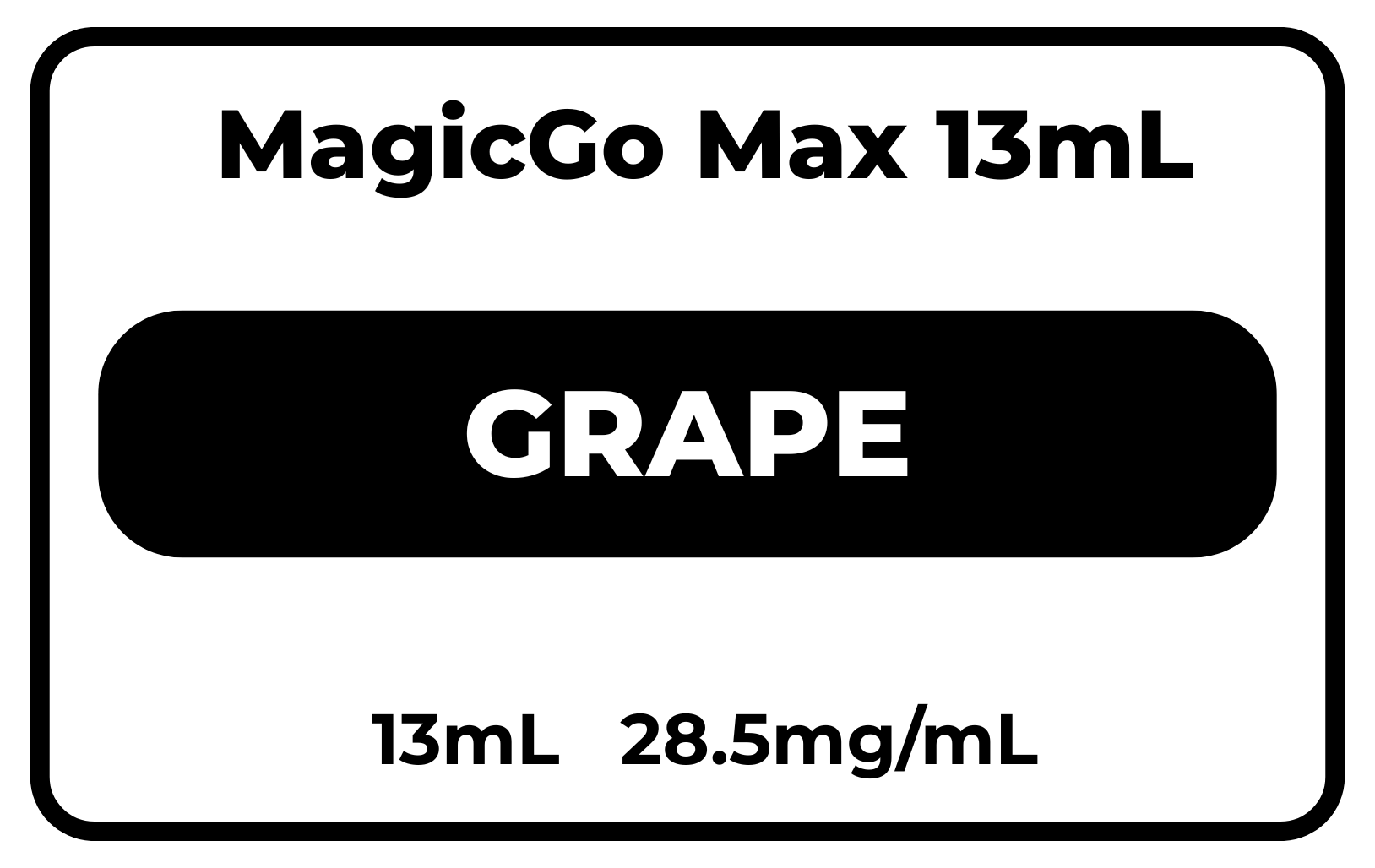 MagicGo MAX 13mL Grape 28.5mg/mL