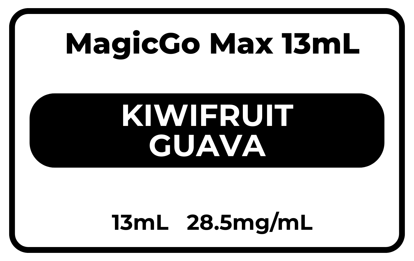MagicGo MAX 13mL Kiwifruit Guava 28.5mg/mL