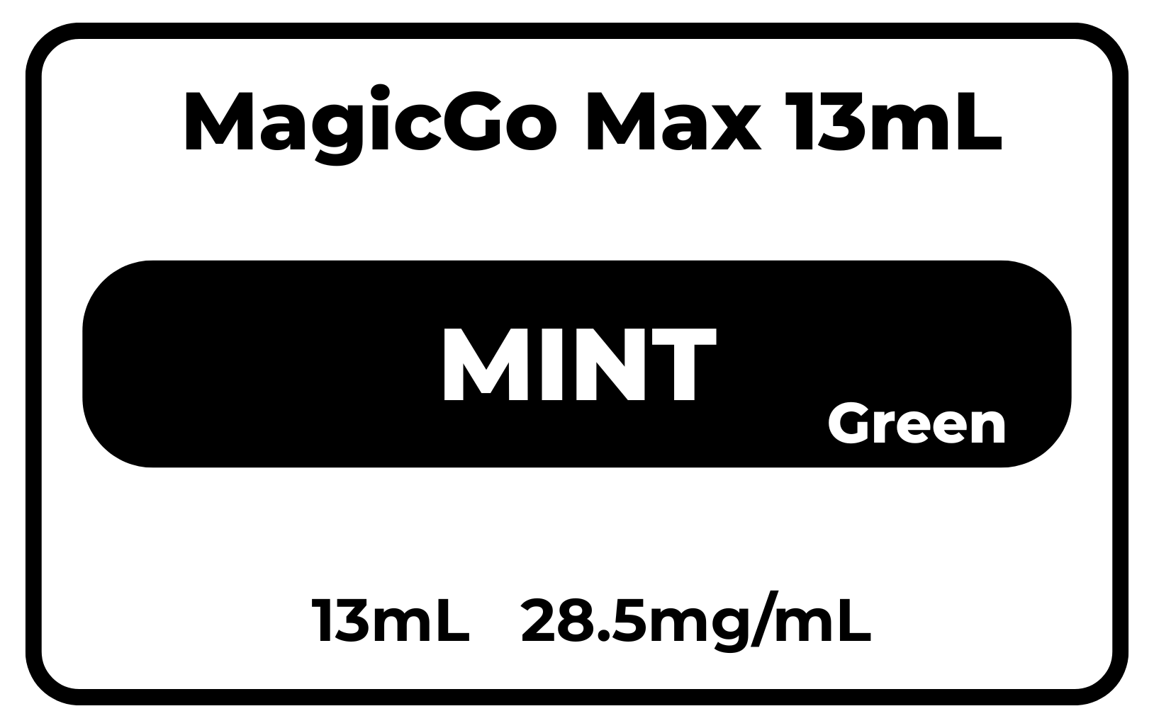 MagicGo MAX 13mL Mint (Green) 28.5mg/mL
