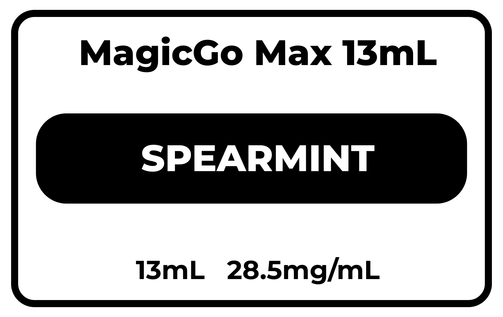 MagicGo MAX 13mL Spearmint 28.5mg/mL