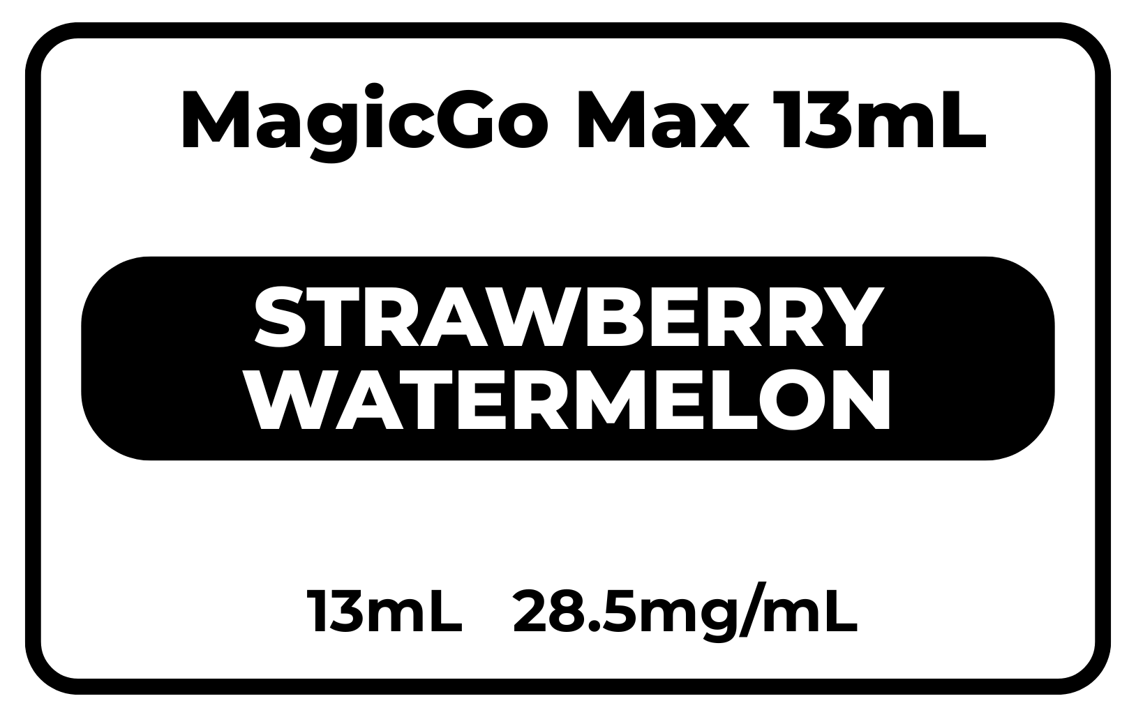 MagicGo MAX 13mL Strawberry Watermelon 28.5mg/mL