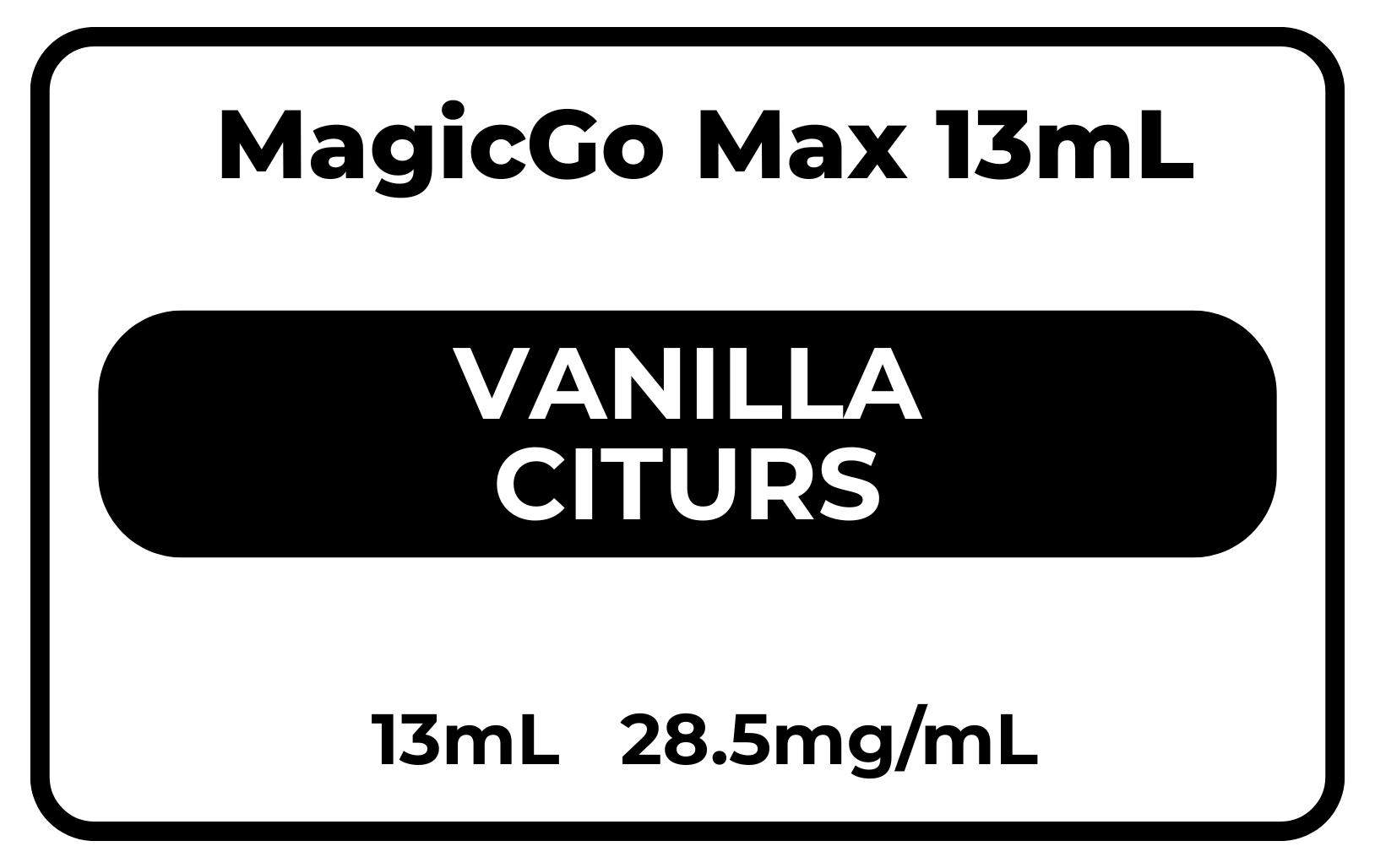 MagicGo MAX 13mL Vanilla Citrus 28.5mg/mL