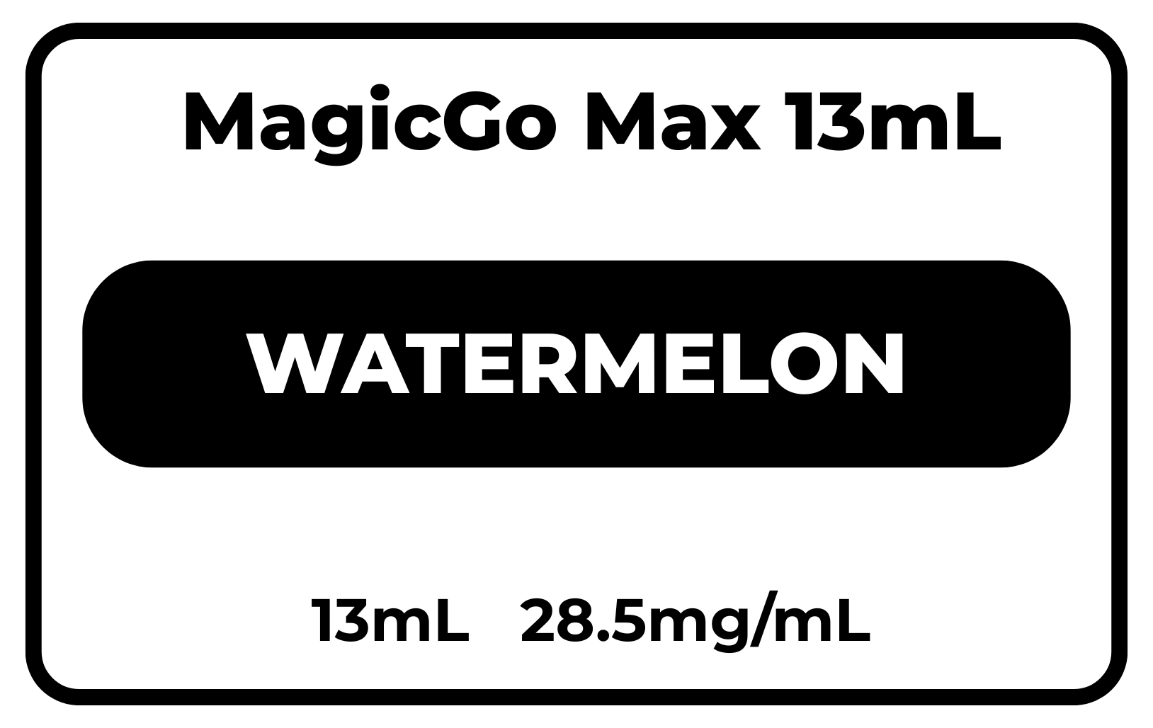 MagicGo MAX 13mL Watermelon 28.5mg/mL
