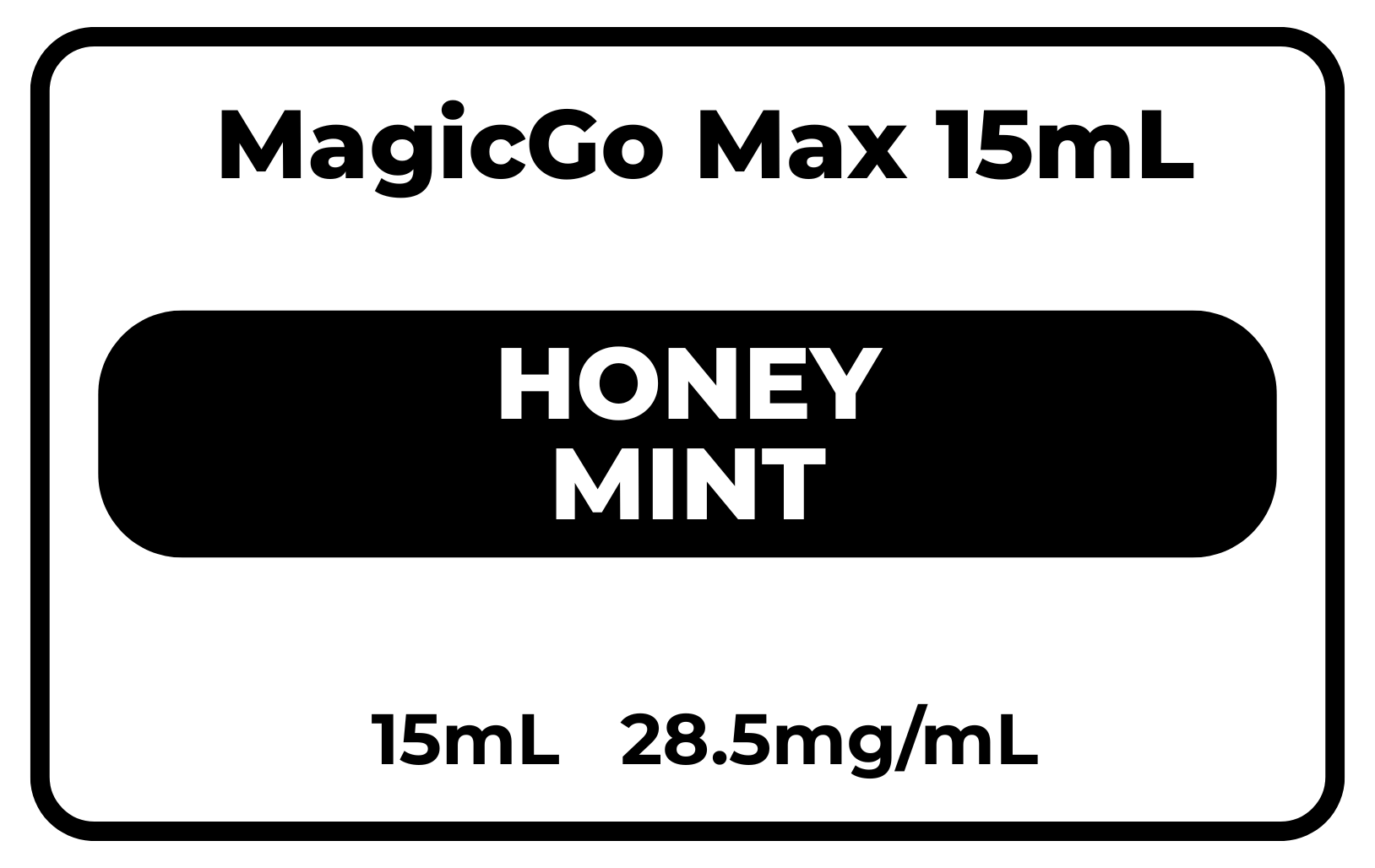 MagicGo Max 15毫升 蜂蜜薄荷 28.5毫克/毫升