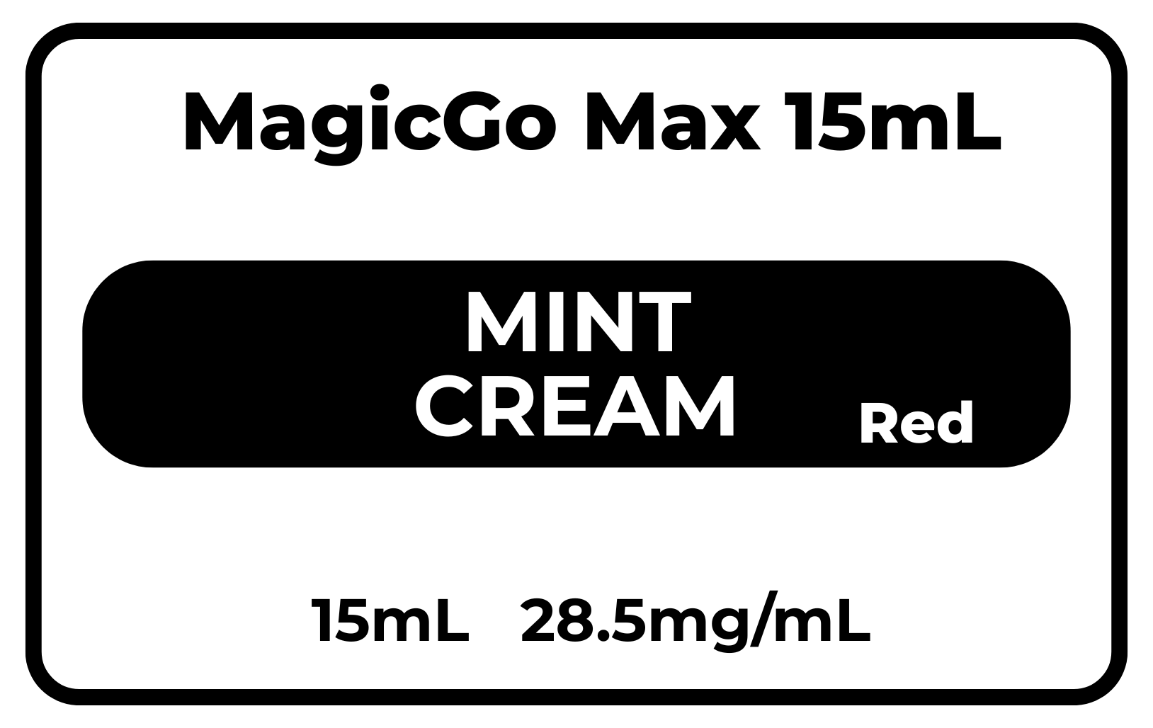 MagicGo Max 15mL 薄荷霜（红色）28.5mg/mL