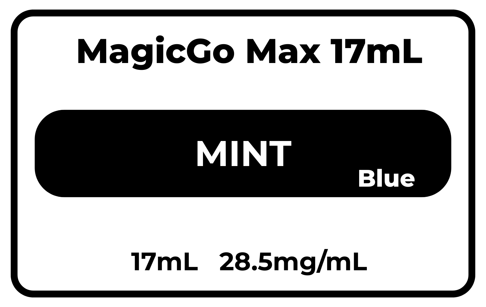 MagicGo Max 17mL Mint (Blue) 28.5mg/mL