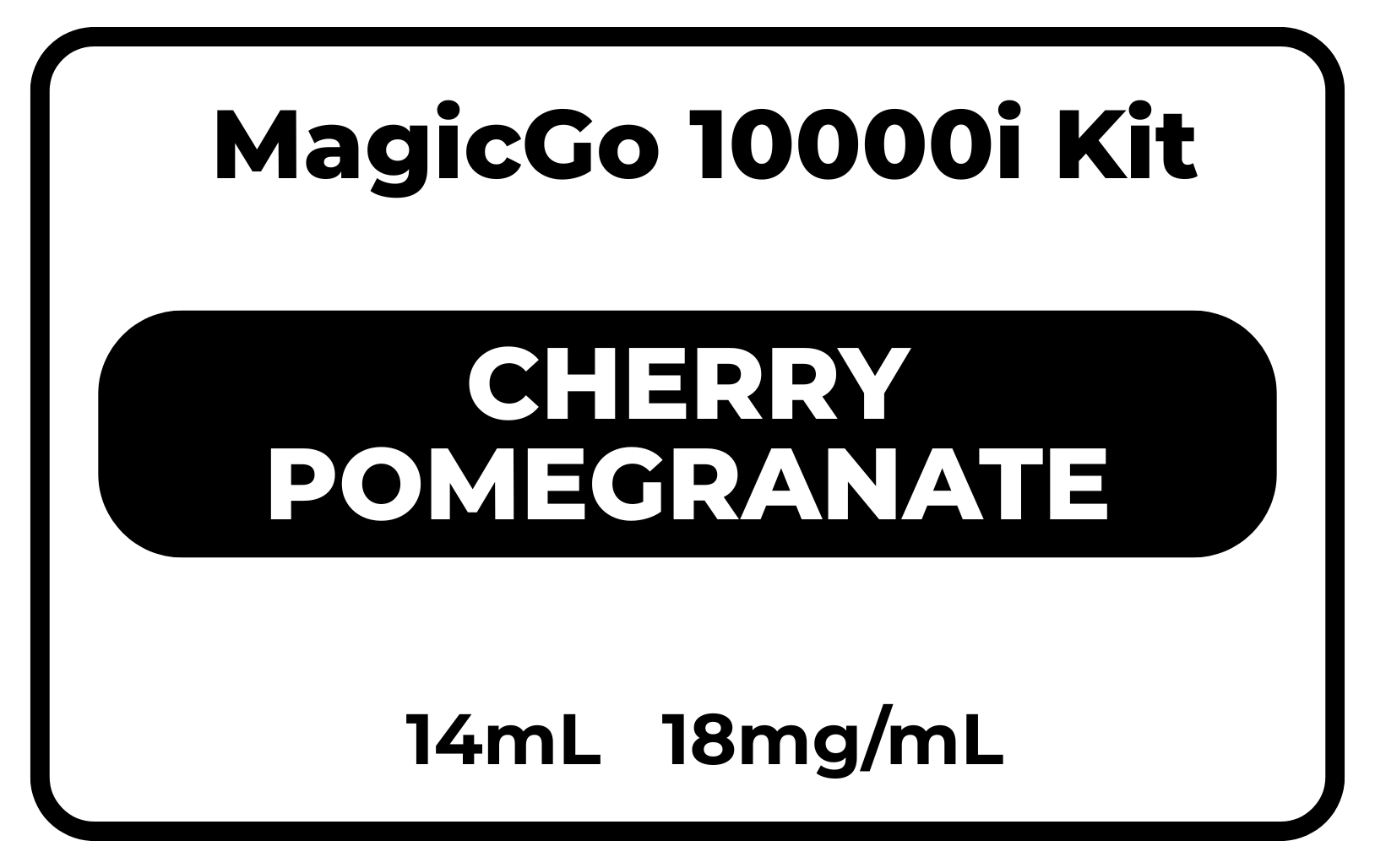 MagicGo 10000i Kit Cherry Pomogranate 18mg/mL