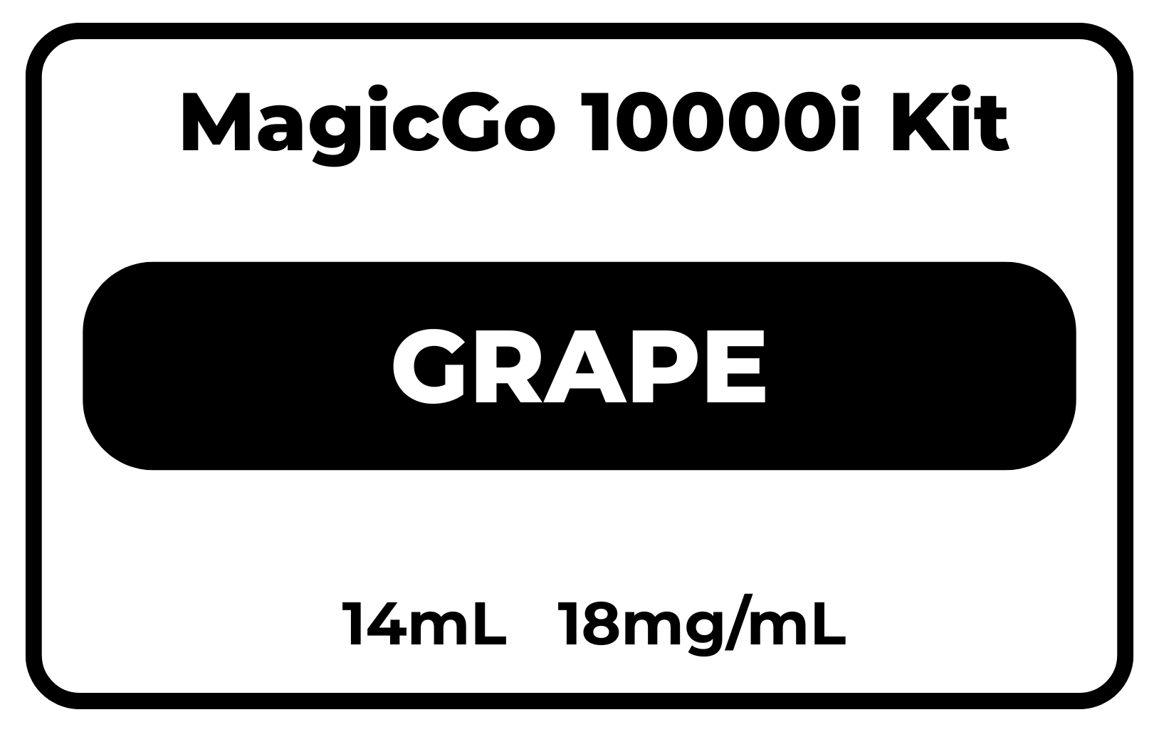 MagicGo 10000i Kit Grape 18mg/mL