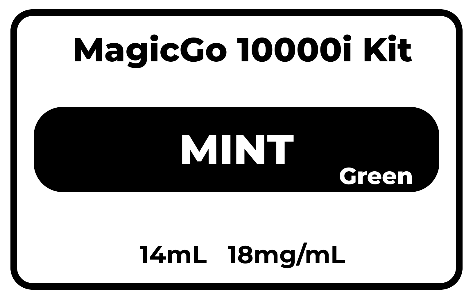 MagicGo 10000i Kit Mint(Green) 18mg/mL