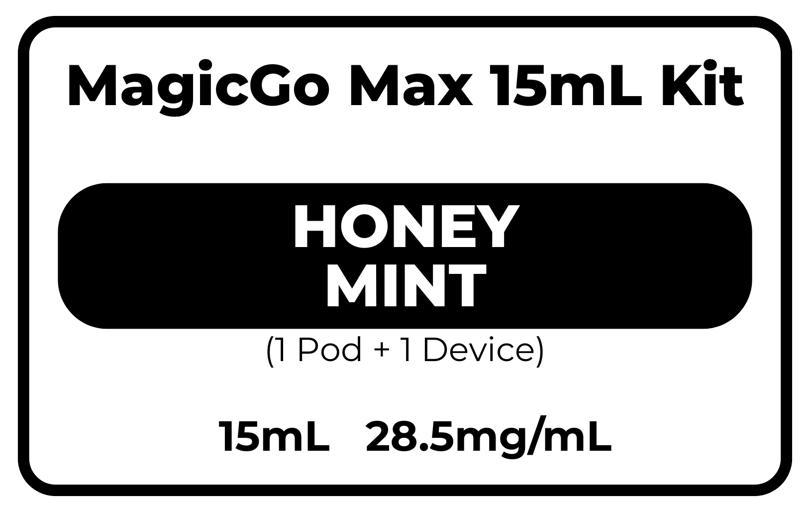 MagicGo Max 15毫升香草柑橘味 28.5毫克/毫升