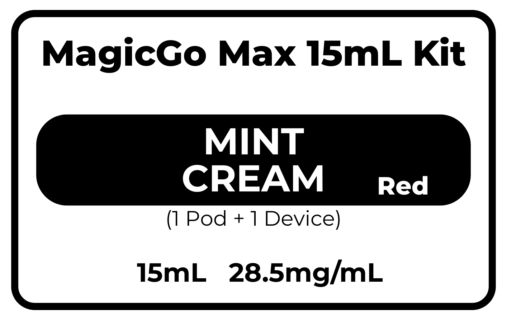 MagicGo Max 15毫升香草柑橘味 28.5毫克/毫升
